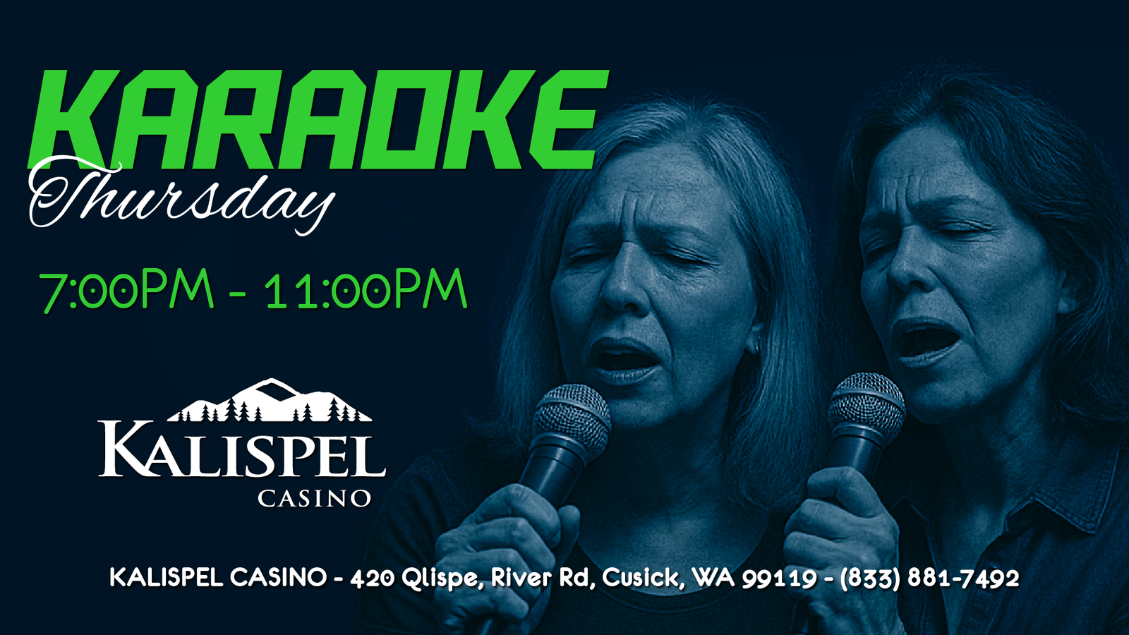 Karaoke Thursdays at the Kalispel Casino